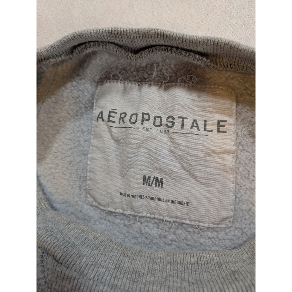 Aeropostale NY gray crewneck sweater size M new york - Picture 2 of 4